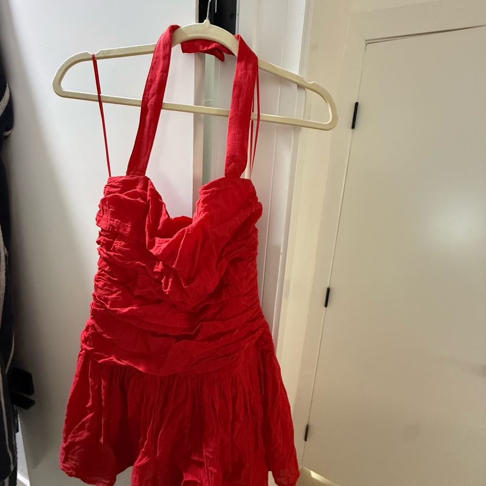 Abercrombie & Fitch Scarlet Halter Dress